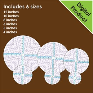 Circle Jig Template for Woodworkers, Lathe Users, Quilters, Schools or Students