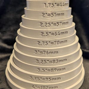 Bracelet Size Measurement Rings 3D Models