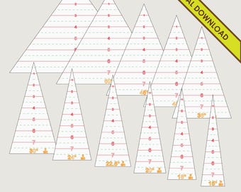 Dreieck Multi-Angle Model Template Designs SVG für Holzbearbeitung Quilten und Papierhandwerk