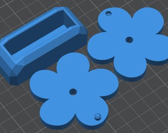 3D-Modell des Plumeria- Fadenabschneiders mit Ständer (Rollschneider)