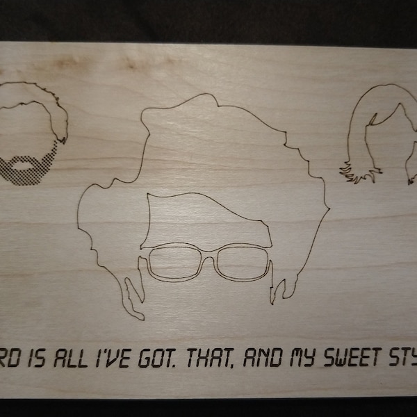 IT Crowd Moss - Laser Cut Wooden Valentine Postcard Sign