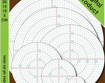 Kreis Jig Vorlage für Schreiner, Drechselbank Benutzer, Quilter, Schulen oder Studenten