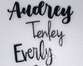 Mini Acrylic name plates Small Acrylic name signs Small acrylic word signs