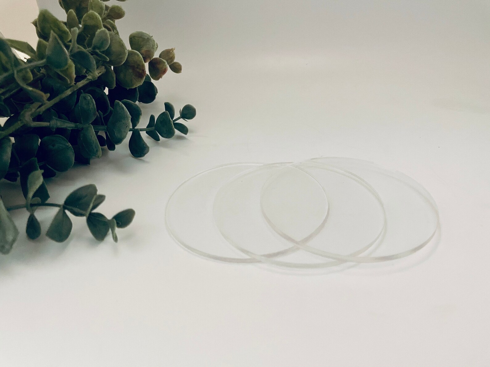 Set of 10 Clear Acrylic Blanks Clear Blank Round Acrylic Etsy