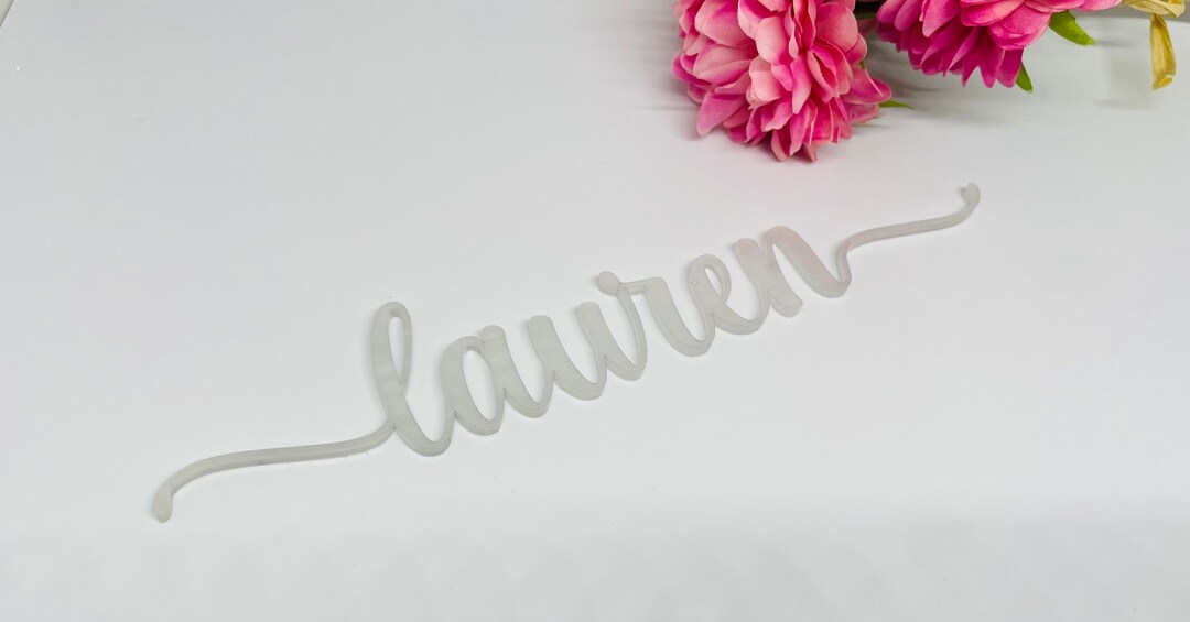 Script Acrylic Name Plates Script Acrylic Name Sign Script Acrylic Name ...