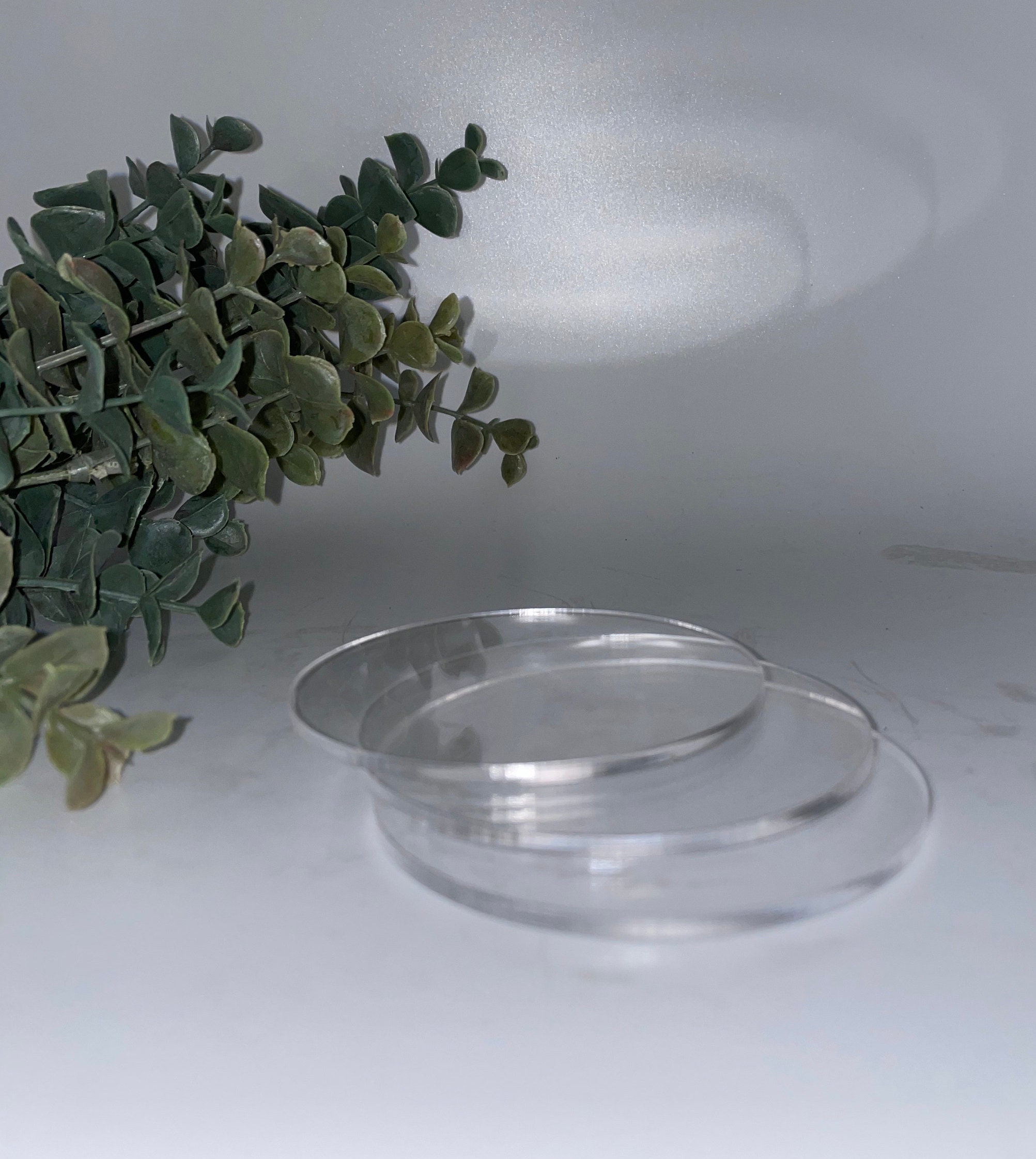 Set of 10 Clear Acrylic Blanks Clear Blank Round Acrylic Etsy