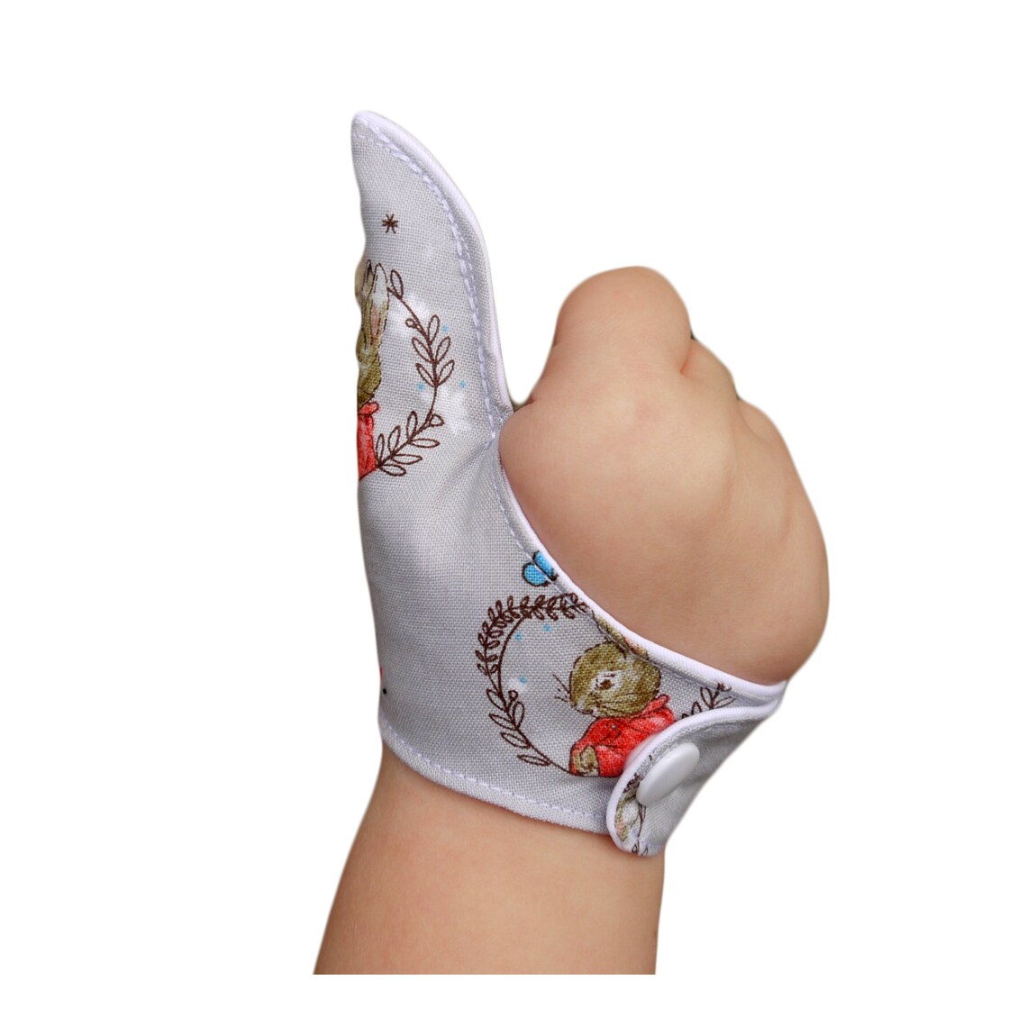 Thumb guard. Single thumb guard. Thumb sucking habit. Girl Etsy