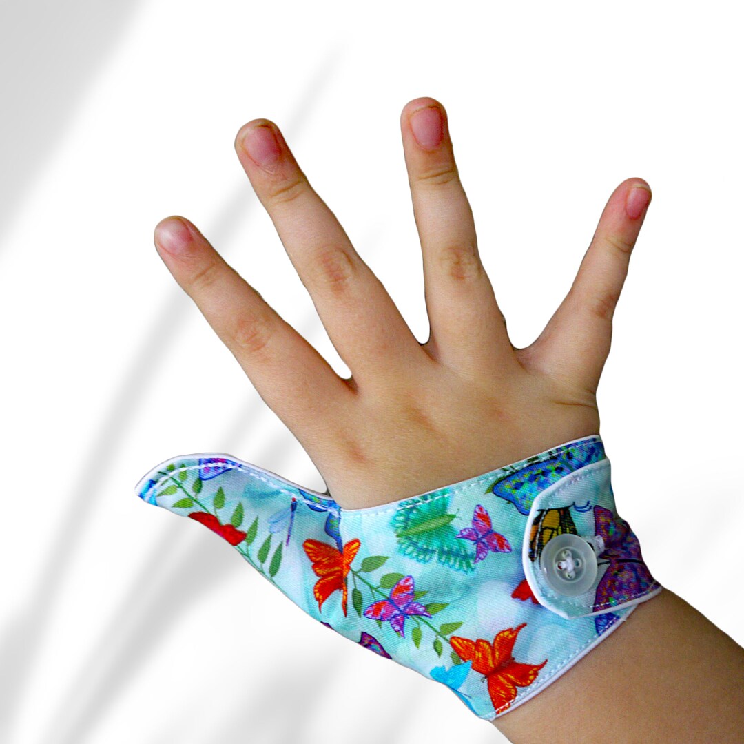 A Thumb Guard to Help Stop Thumb Sucking in a Colorful