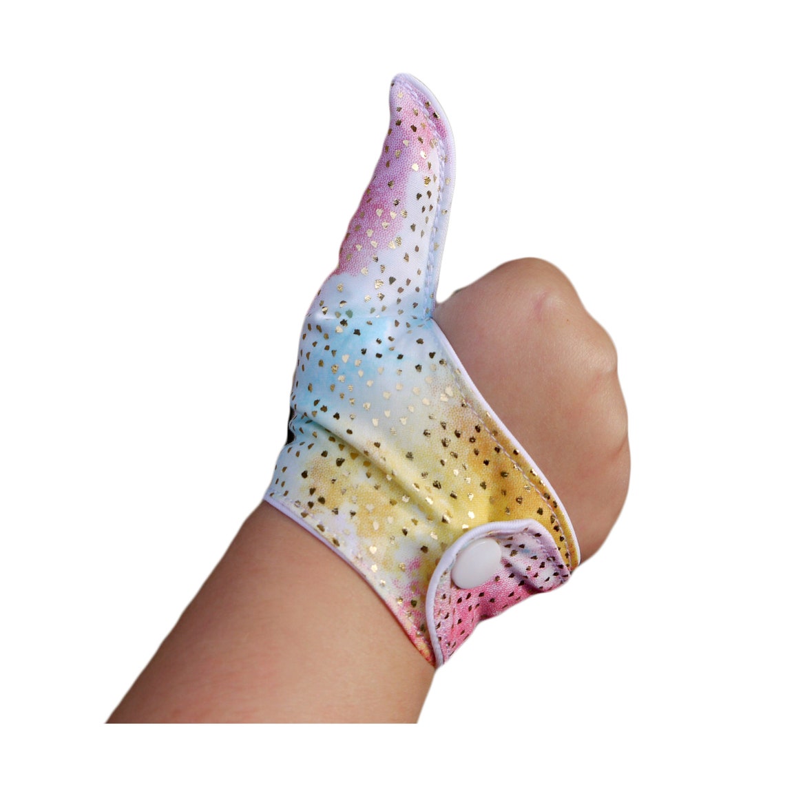 Thumb guards to help children stop thumb sucking in glittery Etsy