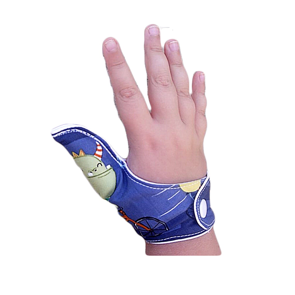 Thumb guard. A 3.25 inch fabric thumb guard in monsters on Etsy