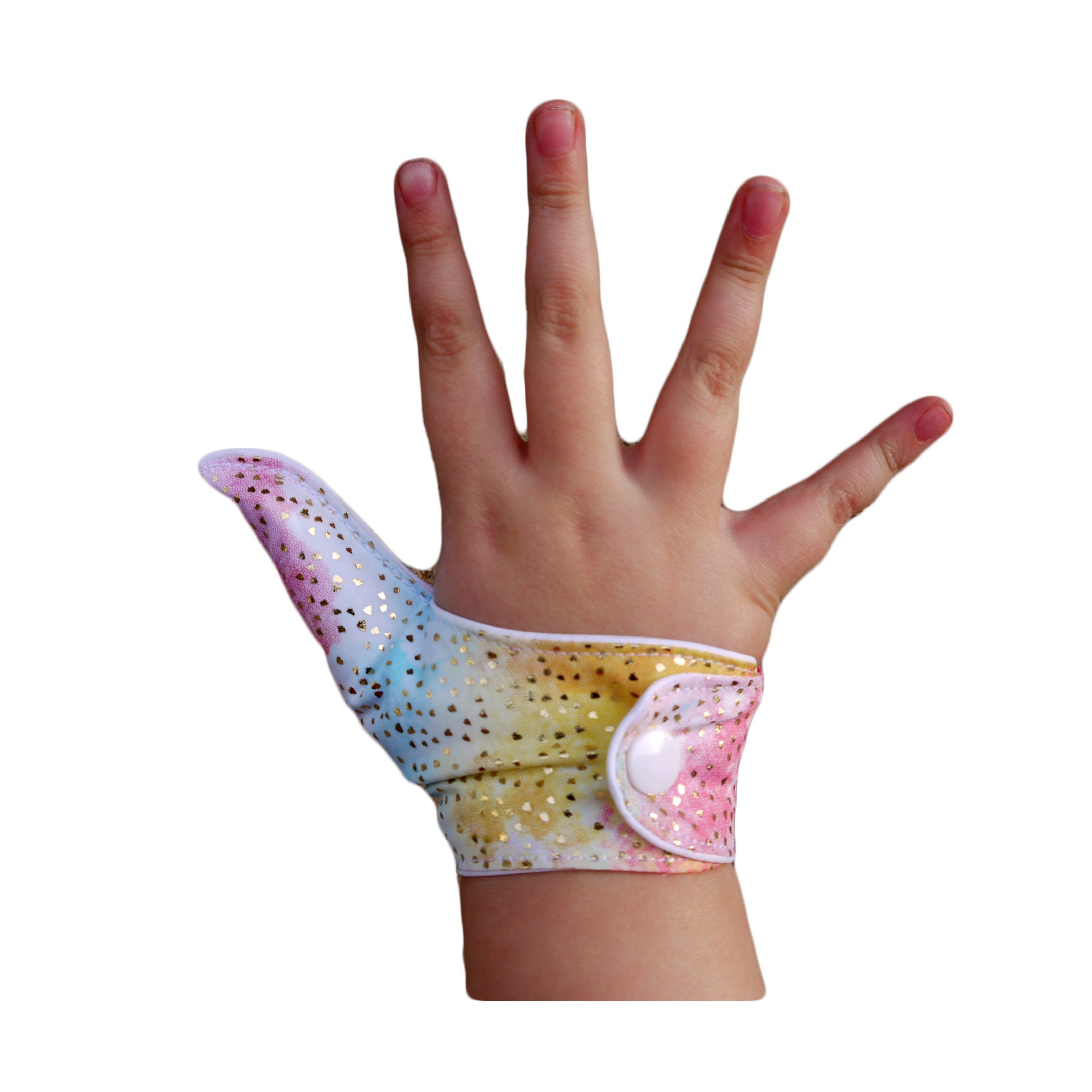 Thumb guards to help children stop thumb sucking in glittery Etsy