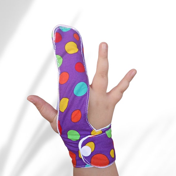 Protège-doigts en tissu pois colorés sur thème violet. Aide à - Etsy France