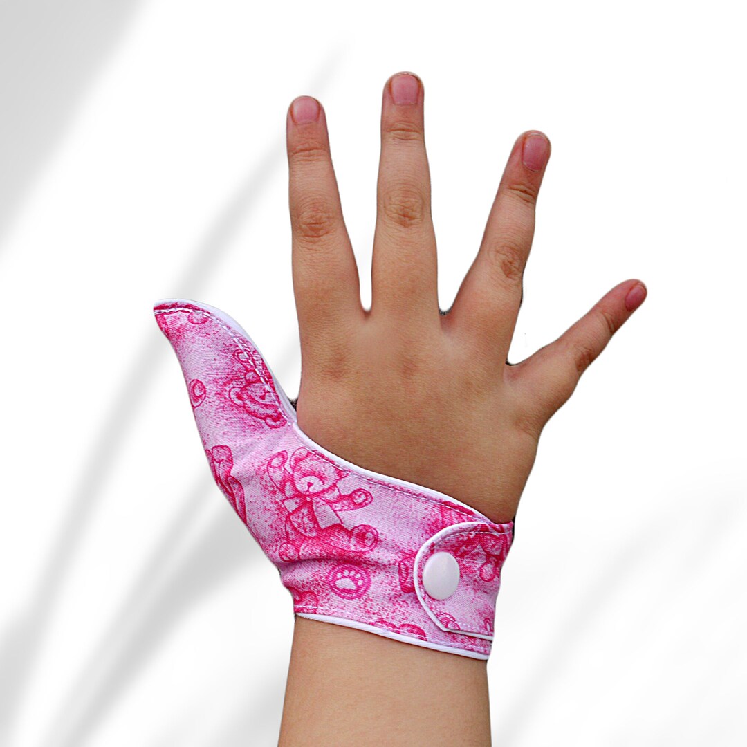 Thumb Guard. Single Thumb Glove 2.75 From Tip to Bend in Wrist. Pink
