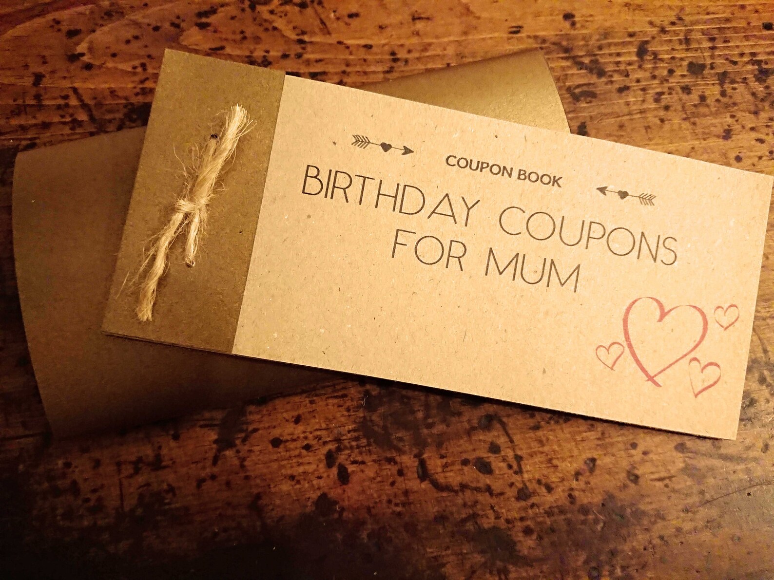 Handmade Coupon Book Personalised Coupons Custom Luxury Etsy