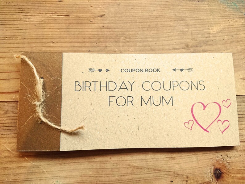 Handmade Coupon Book Personalised Coupons Custom Luxury Etsy