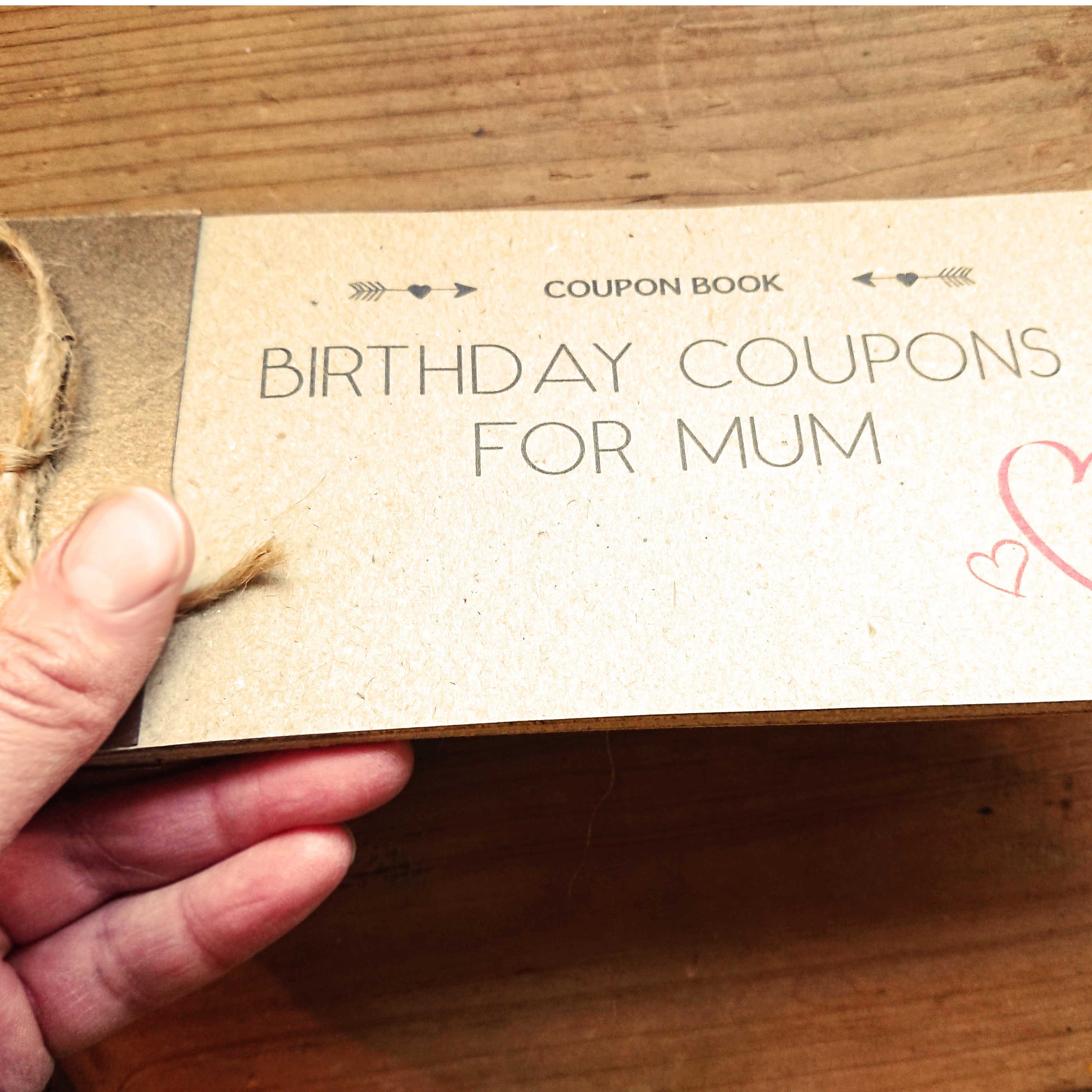 Handmade Coupon Book Personalised Coupons Custom Luxury Etsy
