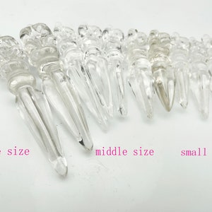 Natural Clear Natural Quartz Crystal Amulet,Carved dorje phurba,Reiki Healing ,Energy Spiritual D080905