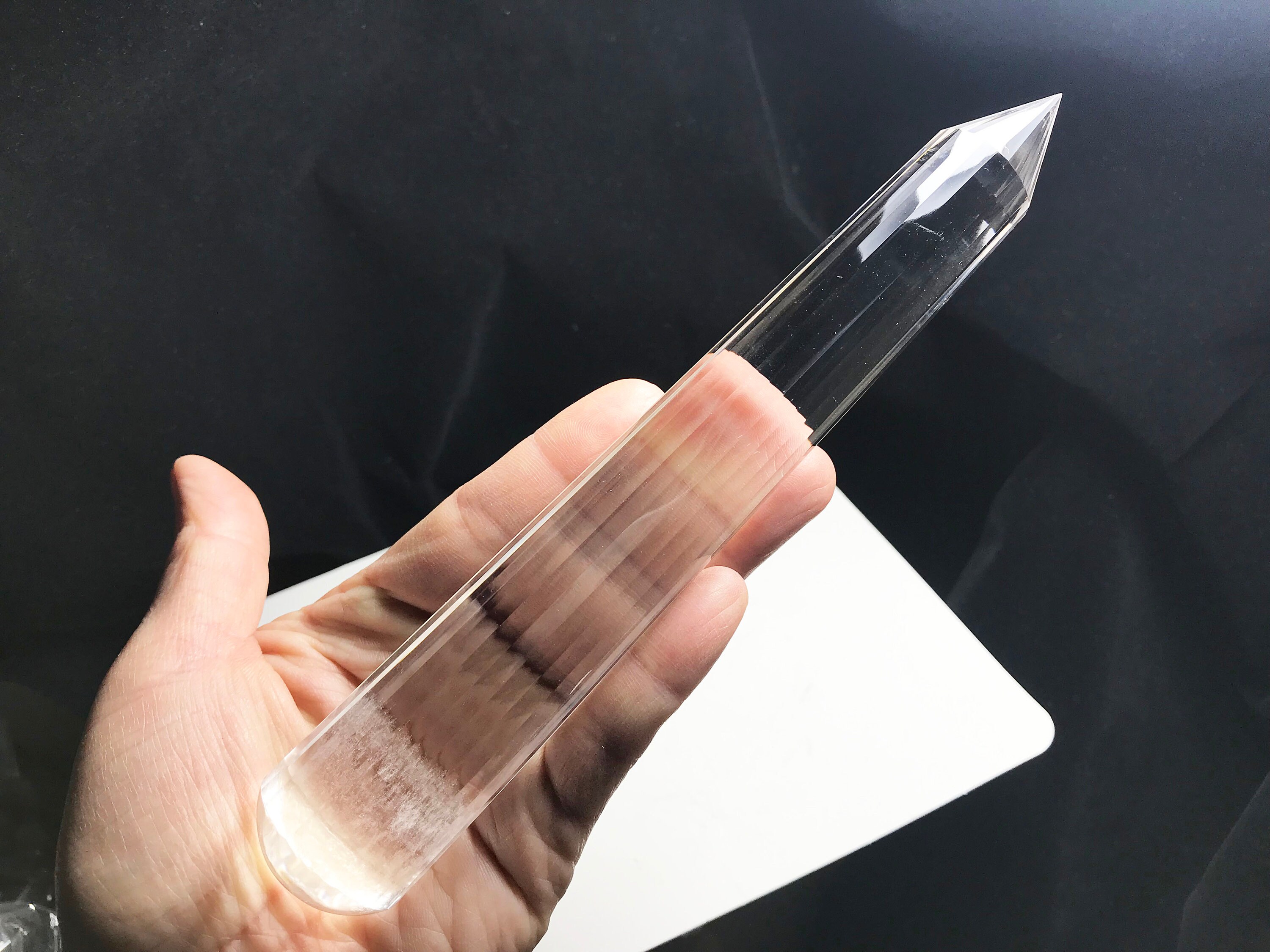 7.6 18 sided Vogel Style Natural Quartz Crystal Wand Etsy