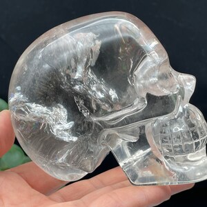 Rainbow Crystal Skull,Quartz Crystal,Carved Skull,Spiritual Healing,Housewarming Gift,Home Decor D080221