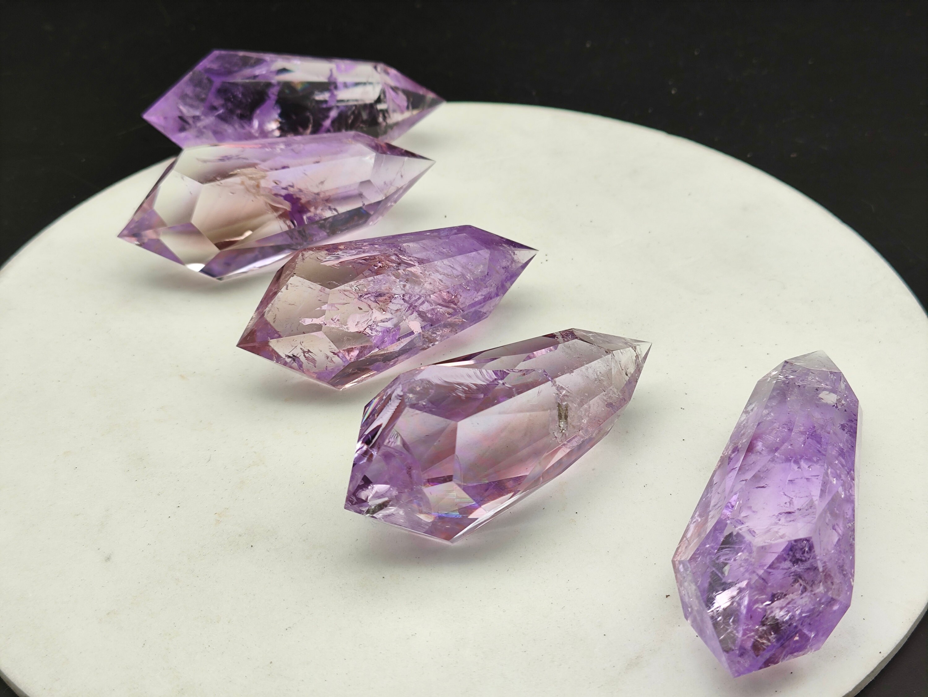 Amethyst 18 sided Vogel Style, Wand DT Point, Reiki Healing ,Energy B060513