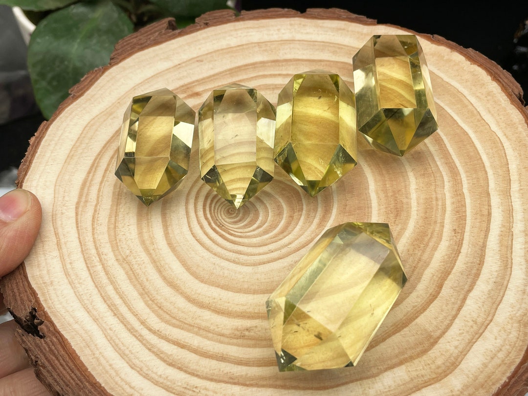 Citrine Quartz Crystal, 6-sided Vogel Healing Wand - Etsy
