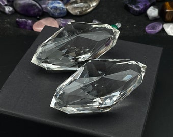 Clear Quartz Crystal, 108 Sided ,Carved Jewelry, Healing Crystals and Stones,Energy Spiritual E070135