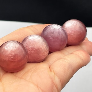 Lepidolite Sphere, Quartz Crystal Ball, Housewarming Gift, Home Decor,Healing Crystal A020937