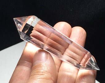 1 pcs Clear Natural Quartz Crystal, spiritual,Pranic ,Reiki Healing ,Vogel 12 Sided L081519