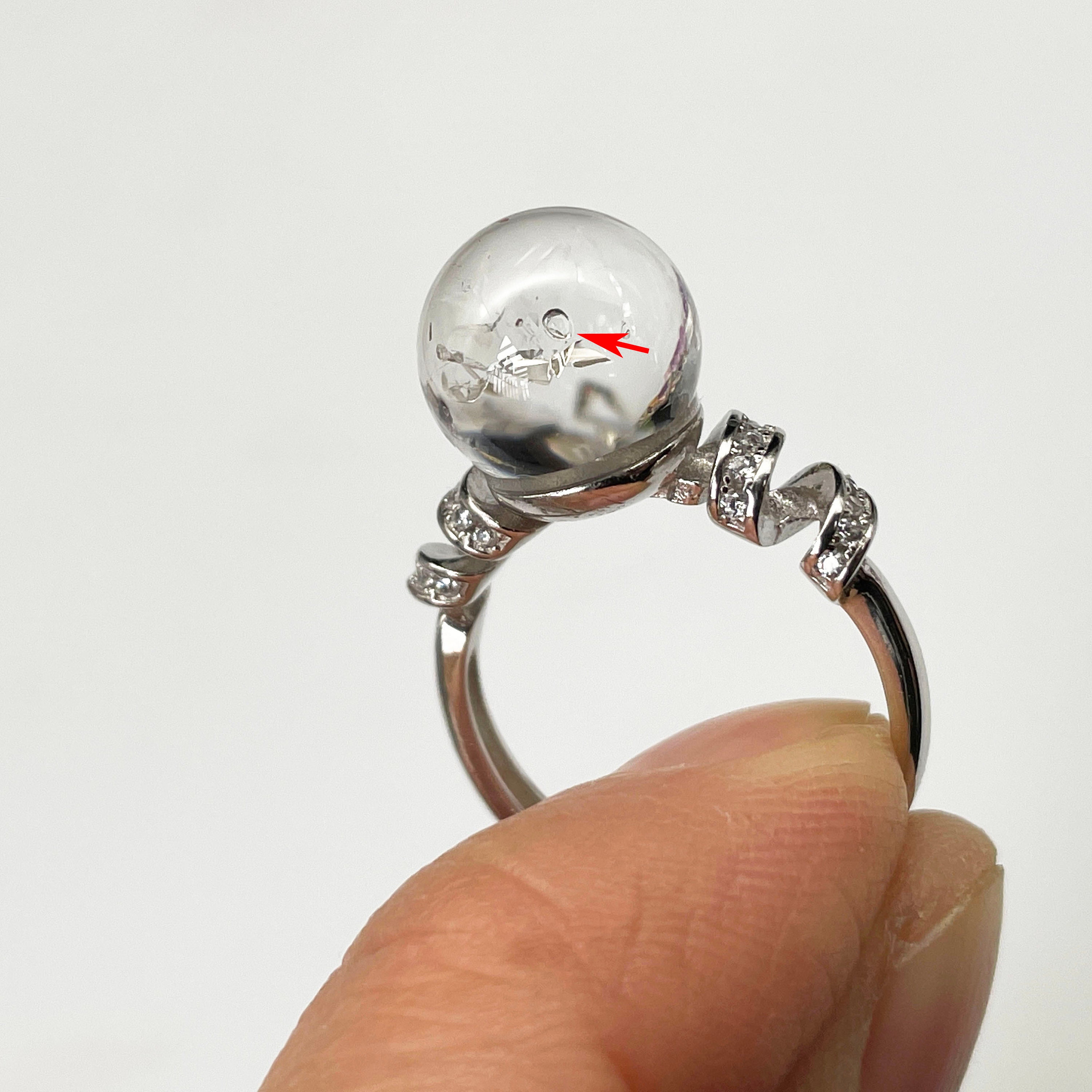 Enhydro Quartz Ring Etsy