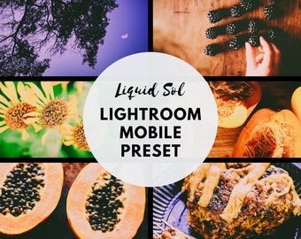 Lightroom Mobile Preset LIQUID SOL -- Bright, Moody, Warm, Earthy | Editing Instagram Blogger Food Nature Lifestyle VSCO filter Adobe App