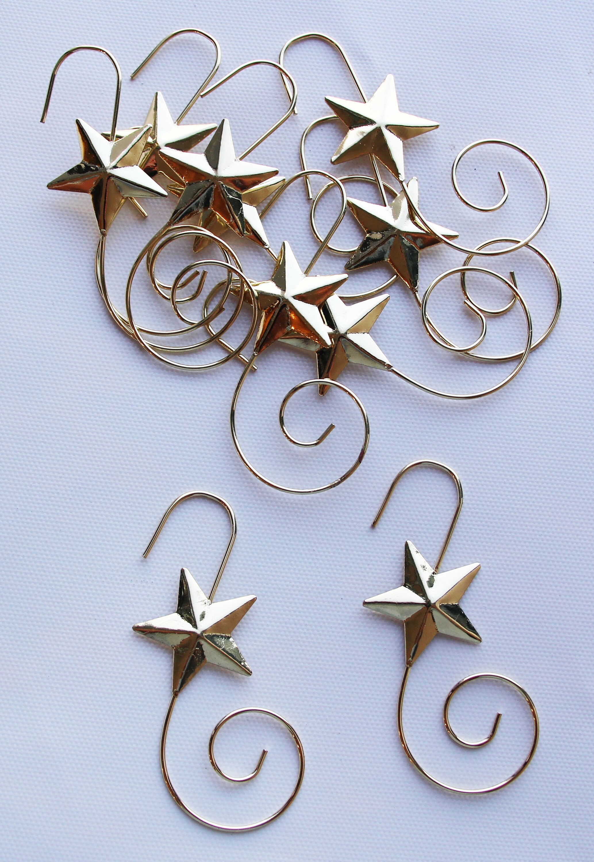 Beautiful 24 PCS Handmade Christmas Ornament/Hanger/Hooks/Star Etsy
