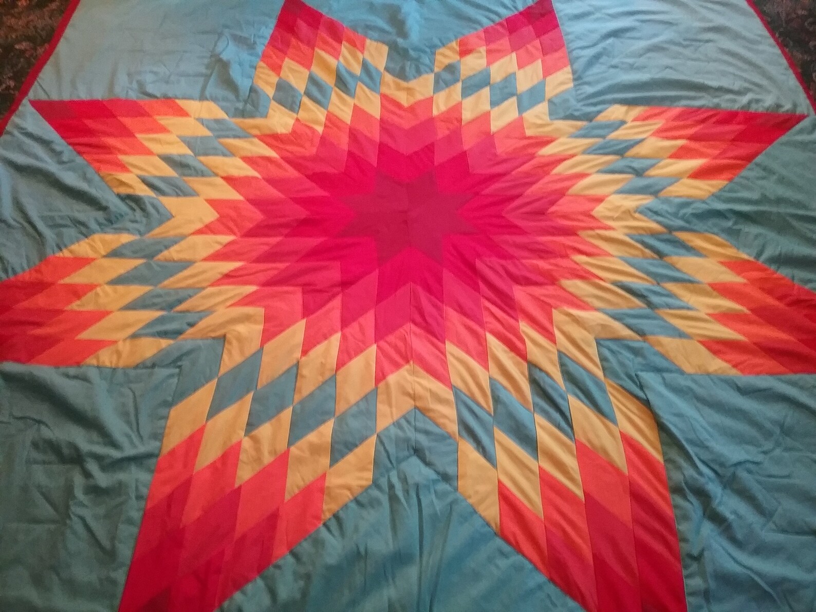 Native American star quilt Etsy