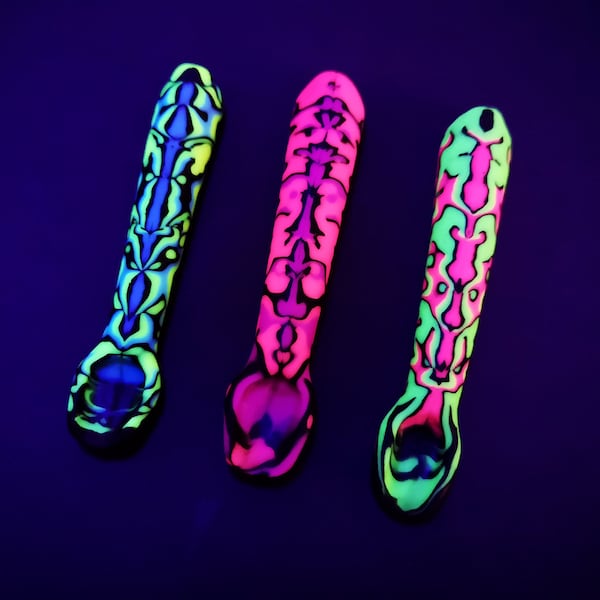 UV Mini Pendant, Neon Pattern with Necklace of your choice