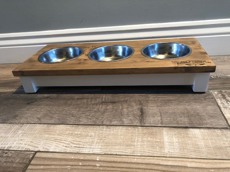 Cat Feeder Pet Feeding Table Stand Bowl Raised Feeding Etsy