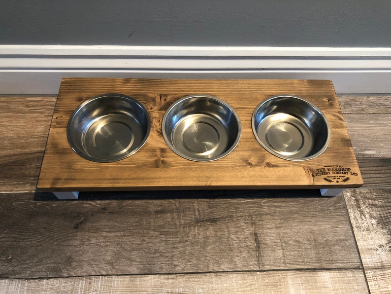 Personalised Cat Feeder Pet Feeding Table Stand Bowl Raised Etsy