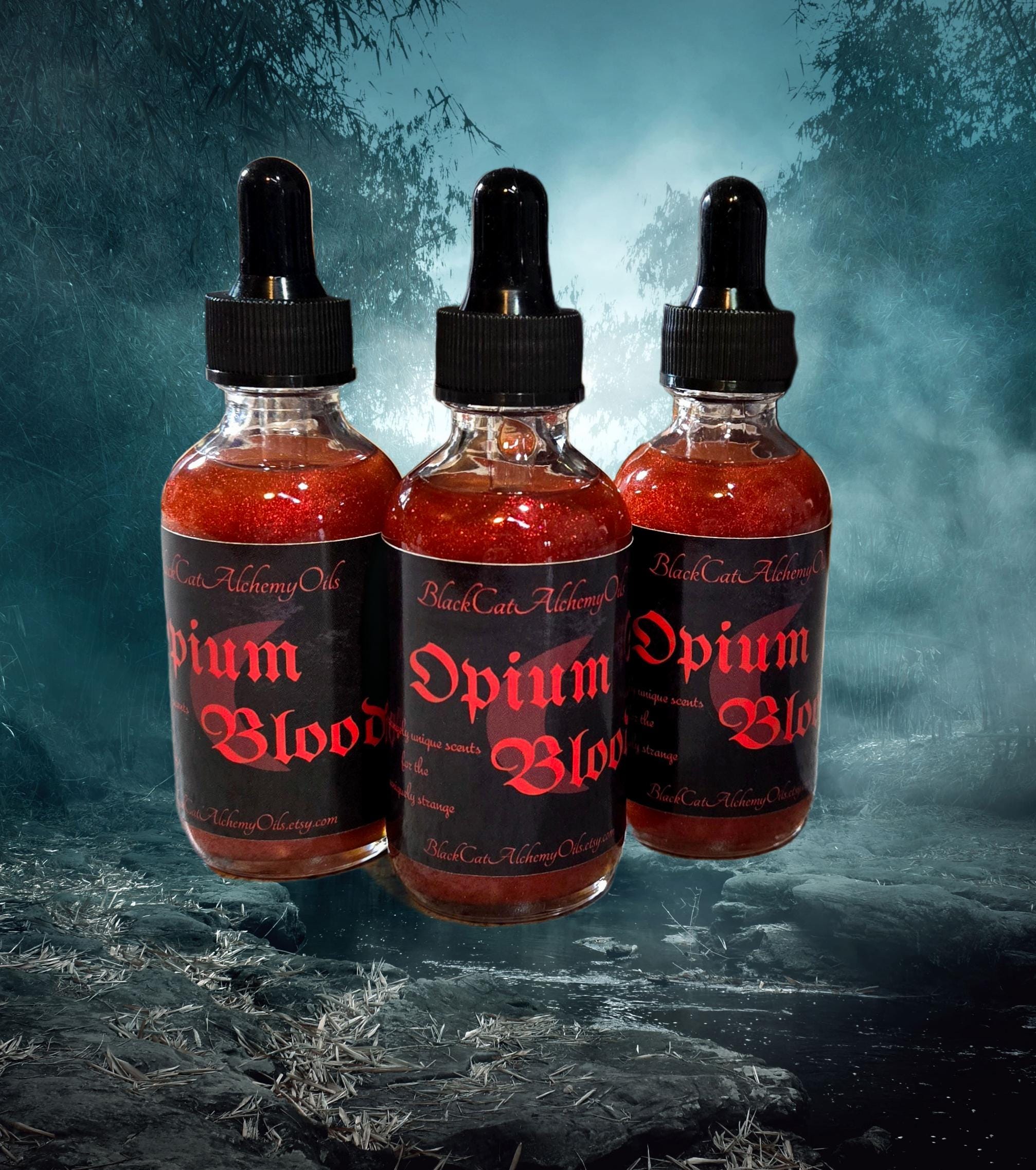Opium Blood | Opium Smoke | Dragon's Blood | Incense | Perfume Oil, Body  Spray, Gothic Witchy Fragrance Unique Cologne, Gender Neutral