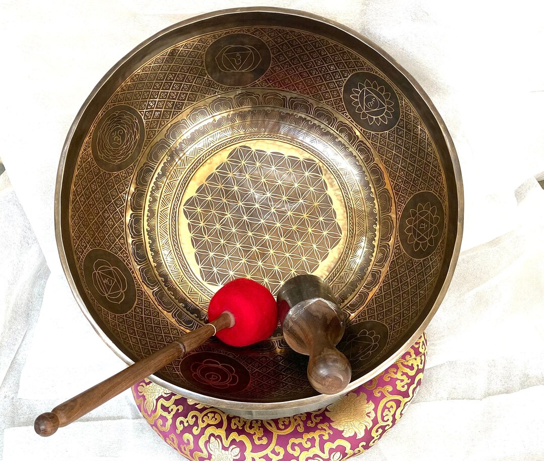 Extra Large Singing Bowlharmonizing the Cosmos the Sacred Symbolism Powerful Resonance of Our
