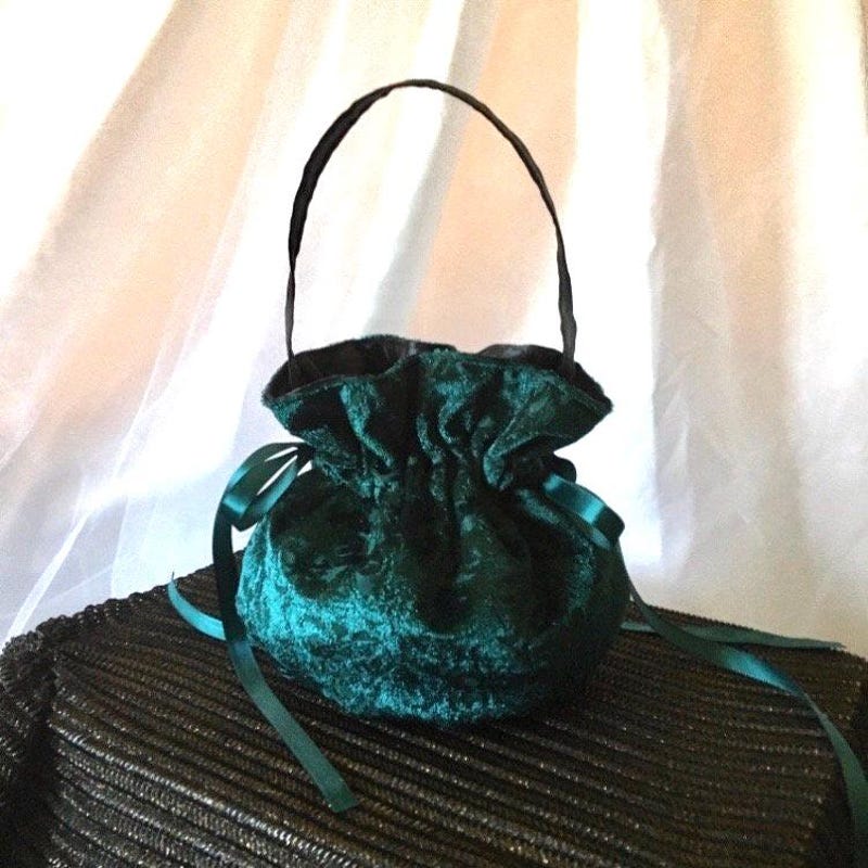 Velvet Mini Handbag with Gold Duck Buckle main image 1