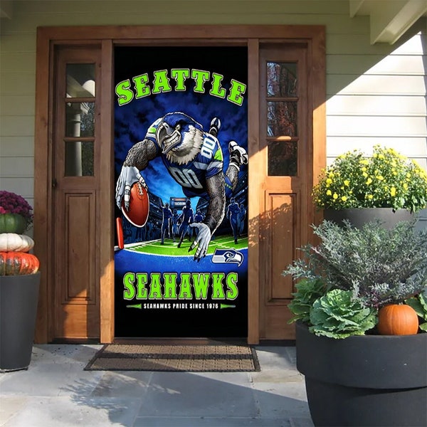 Seahawks Door Wreath Etsy