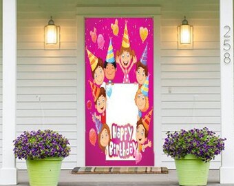 Happy Birthday Kids Celebrating - Birthday Door Decoration, Kids Birthday Decoration, Birthday Decoration Ideas, Birthday Decoration Ideas