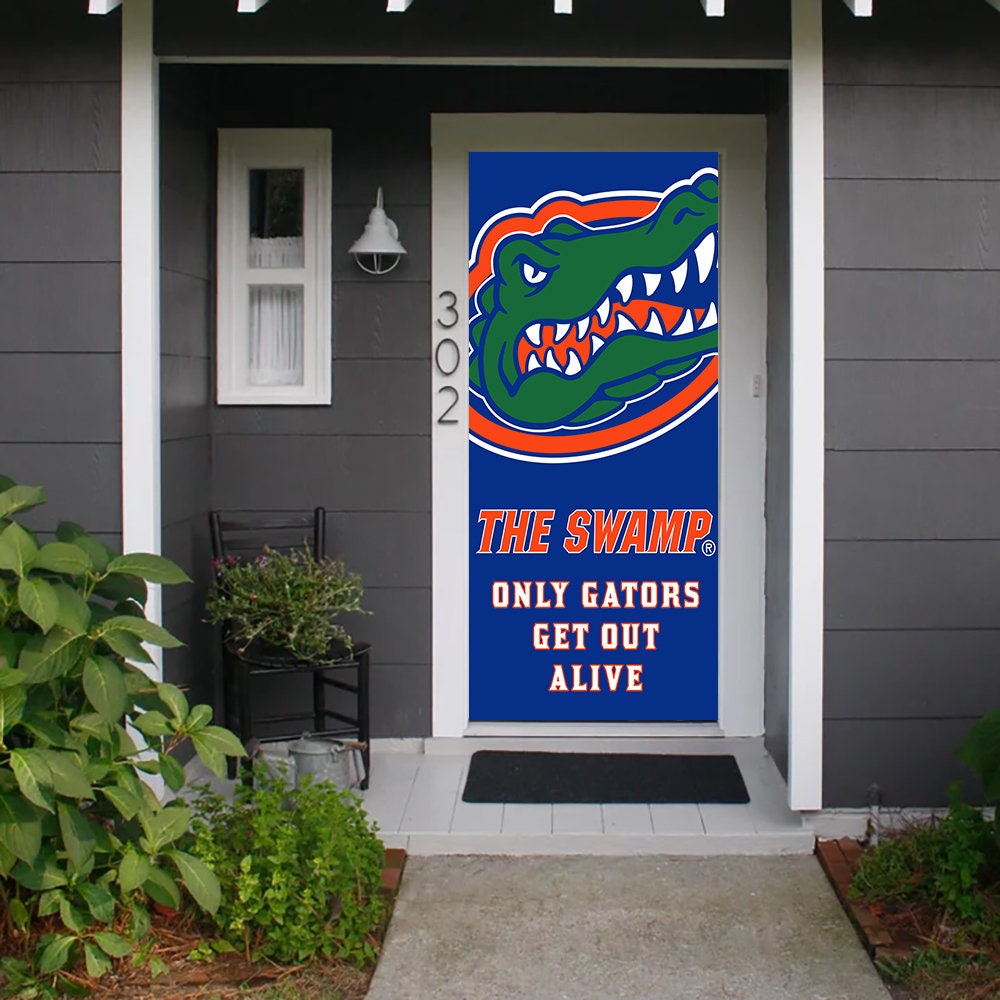 Fighting Gators Door Cover Florida Gators Florida Gators Home