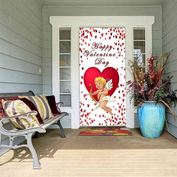 Cupid Decor Valentine\'s Door Cover Valentine\'s Day - Etsy