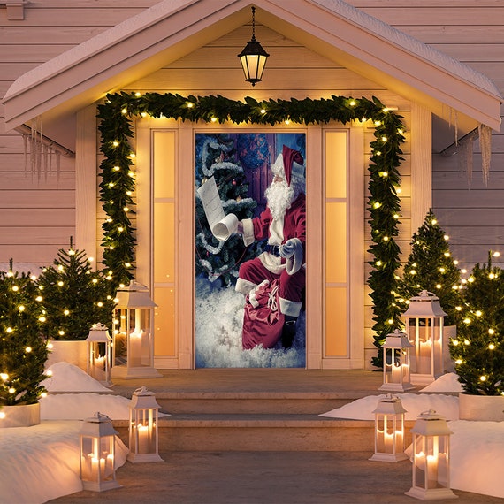 Outdoor christmas tree front door Clearance