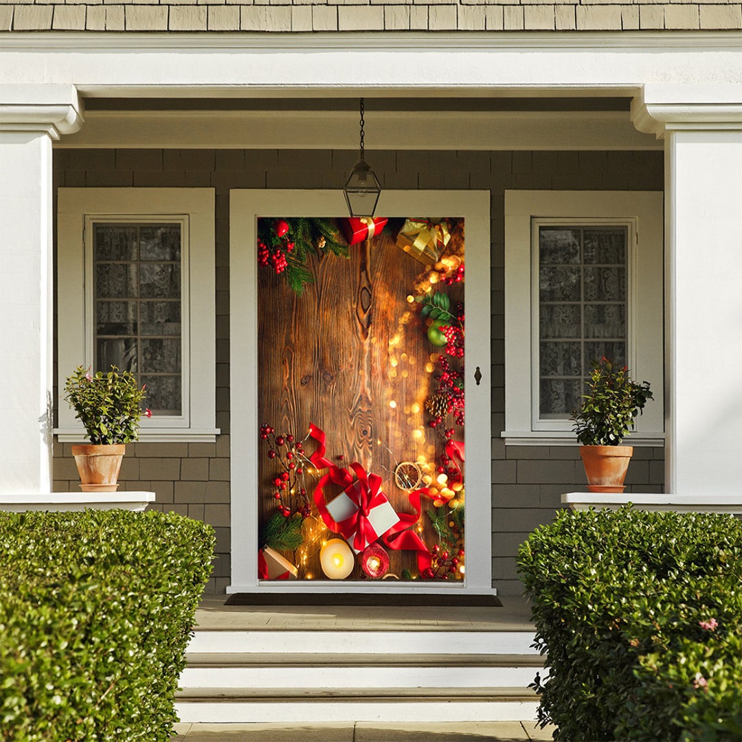 Christmas Scene Door Cover Christmas Door Cover Outdoor Christmas