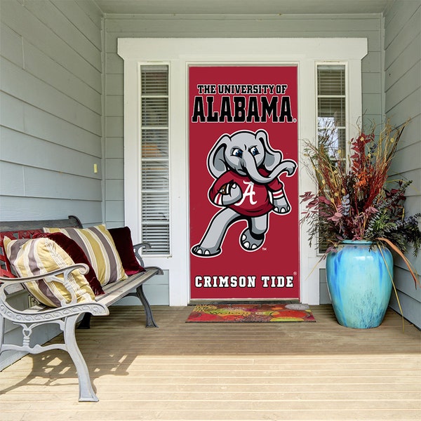Big Al Football Door Cover - Roll Tide Door Hanger - Alabama Crimson Tide Decor - Alabama Football - Alabama Roll Tide