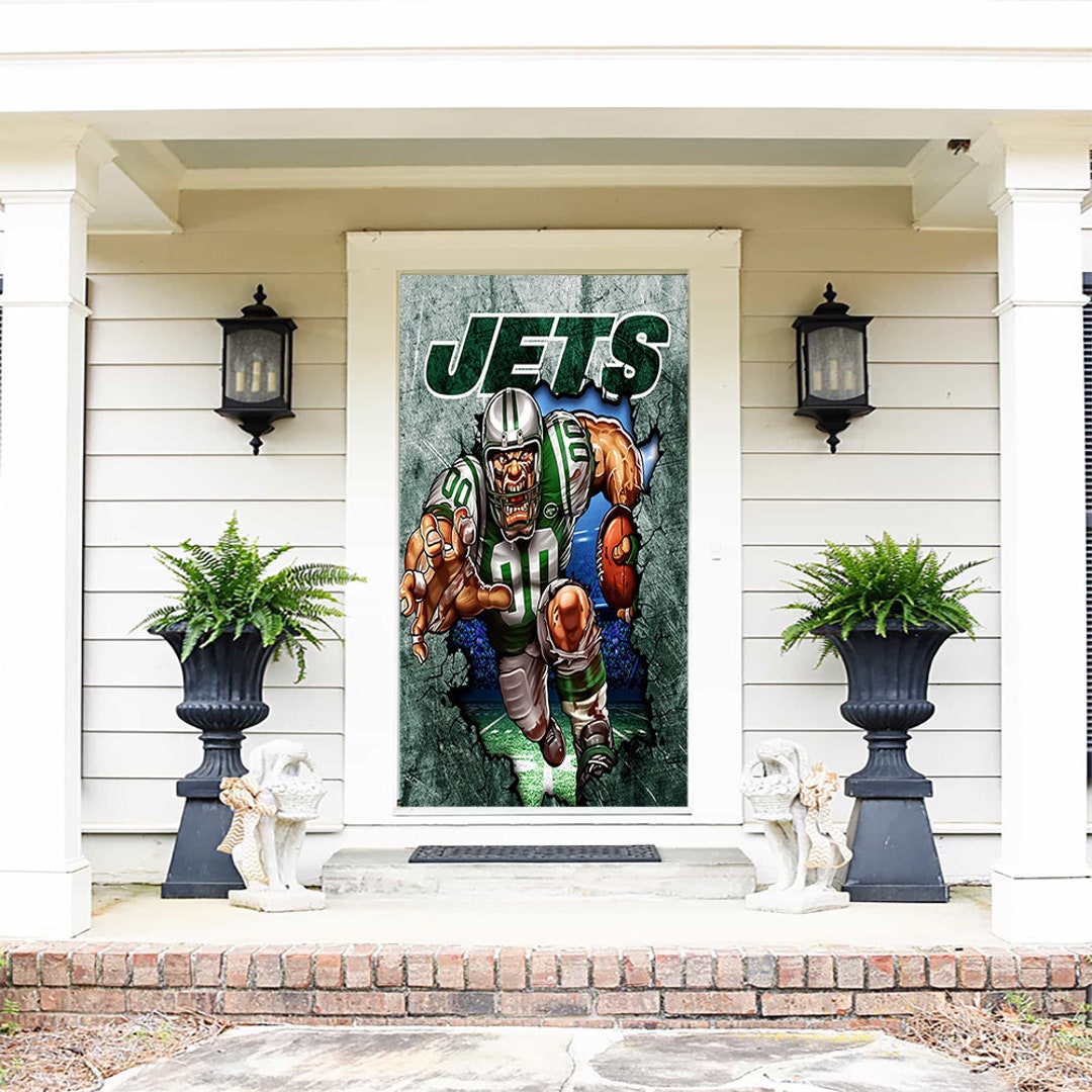 Jets Door Decor New York Jets Door Cover Jets Fan Shop -   UK