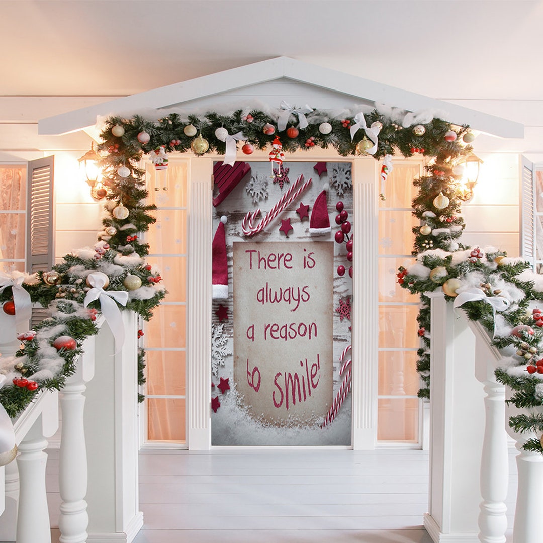 Christmas Scene Door Cover Christmas Door Cover Outdoor Christmas