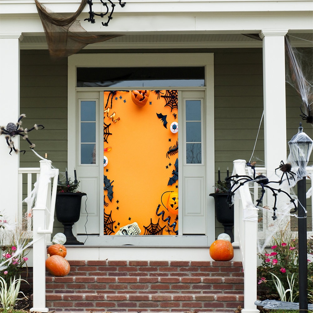 Halloween Door Cover Halloween Decor Door Covers Etsy