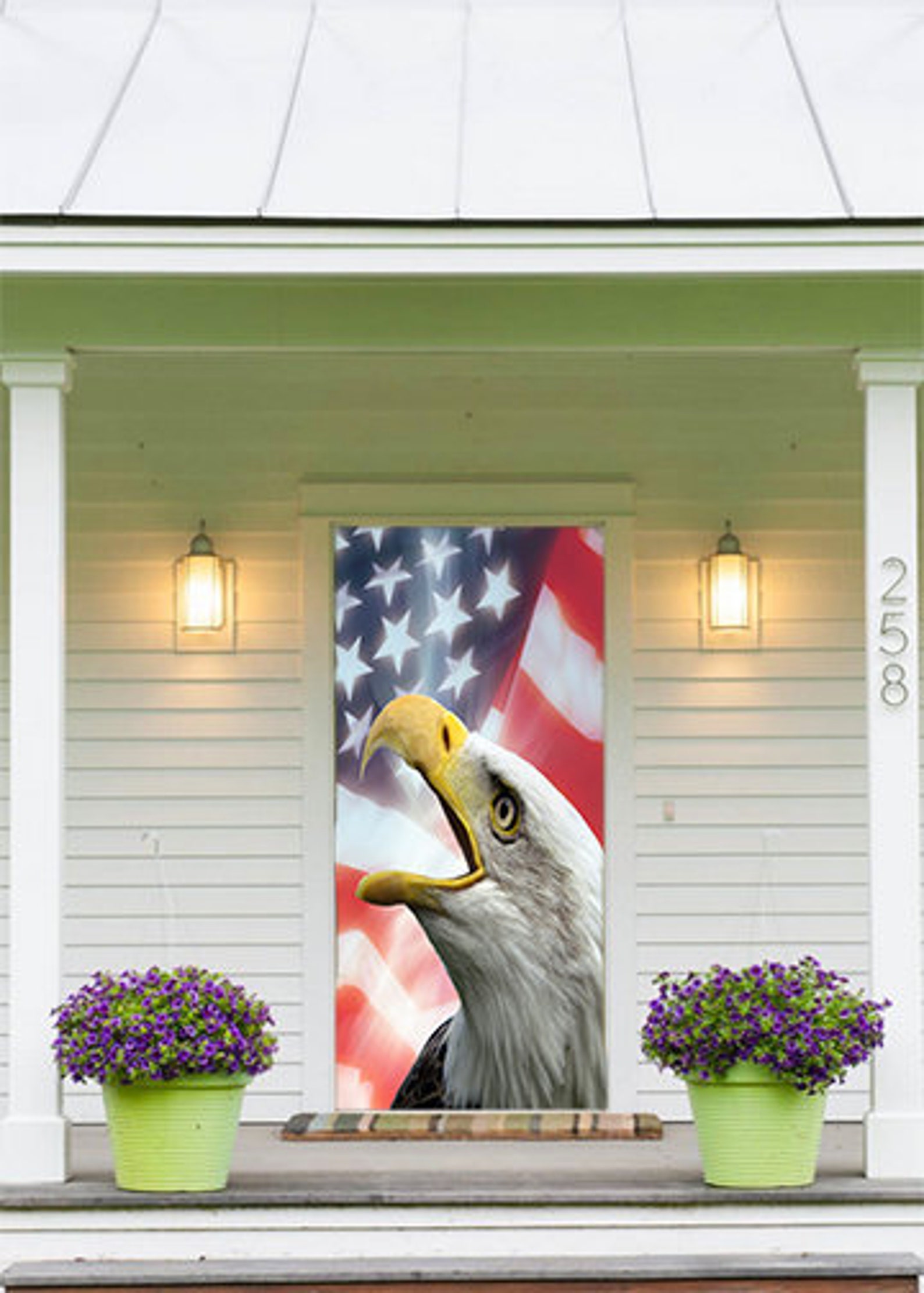 Bald Eagle American Flag Door Decoration Door Decor Door Etsy
