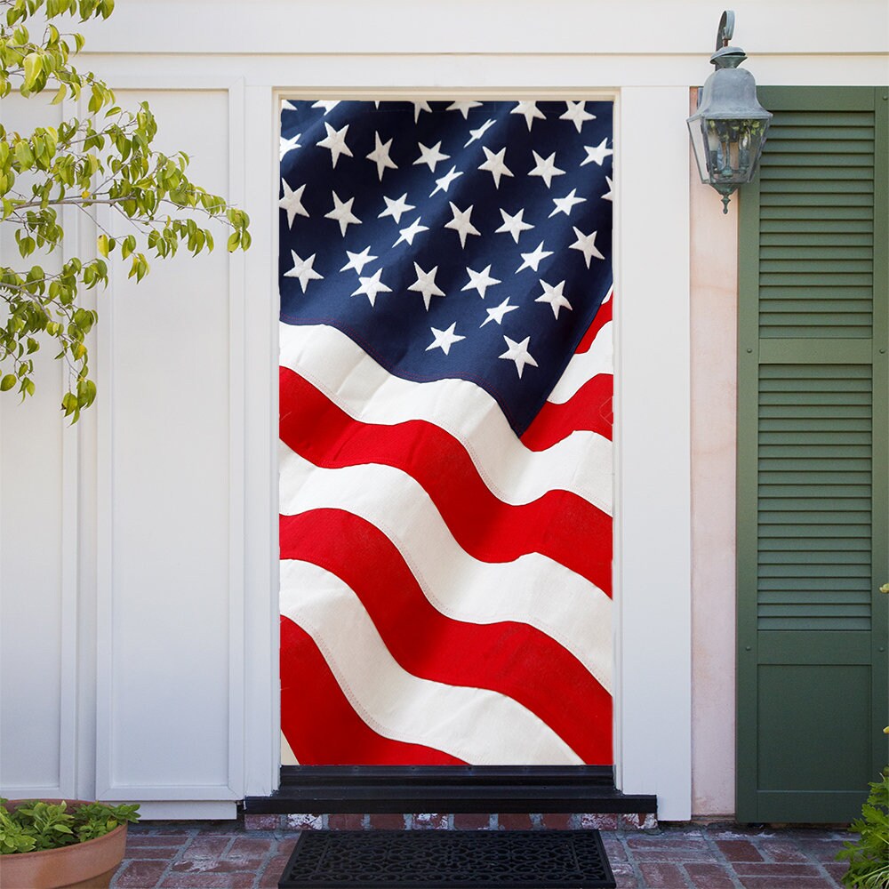 USA-Flaggen-Türdeko – Perfekt Für Den 4. Juli, Veteranentag & Patriotische Partys